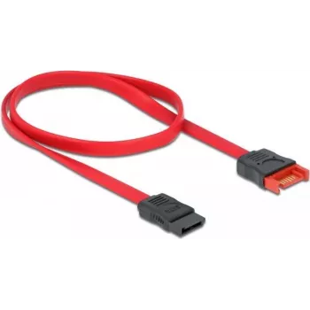 SATA kabelis DeLOCK 83954 0.6m SATA 7-pin Melns Sarkans