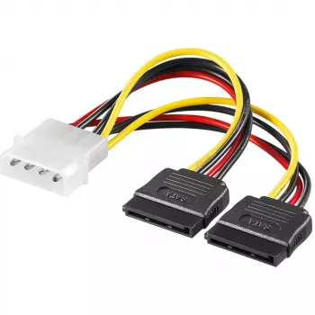 Goobay SATA strāvas adapteris 4Pin - 2x15Pin Molex