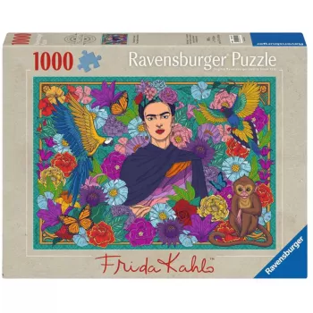 Puzzle - Fridas paradīze: Papagaiļi, Pērtiķi 1000 gab.