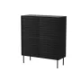 Kumode CORTINA 102x40x118 cm melna