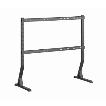 Grīdas TV statīvs GEMBIRD TVS-D90F-01 45–90 collu televizoriem, tērauds, fiksēts augstums, VESA 200x200–800x400, max slodze 60 kg, 970×800×525 mm
