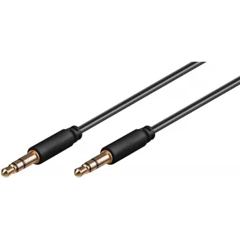 Audio kabelis Microconnect AUDLL1.5 1,5m 3,5mm vīrietis-vīrietis Melns