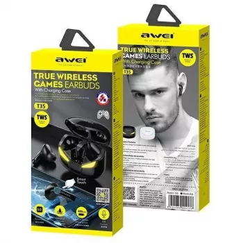 Awei T35 TWS Black bezvadu austiņas