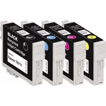 Basetech saderīgs komplekts Epson T0711, T0712, T0713, T0714 — Melns, Ciāns, Fuksīns, Dzeltens BTE107 1607,4005-126