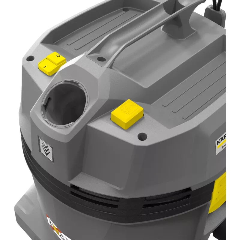 Slapjās un sausās tīrīšanas putekļsūcējs Kärcher NT 22/1 Ap L – 22 L, 1300 W, 25,5 kPa vakuums, 71 l/s gaisa plūsma, 1,9 m šļūtene, 6 m kabelis