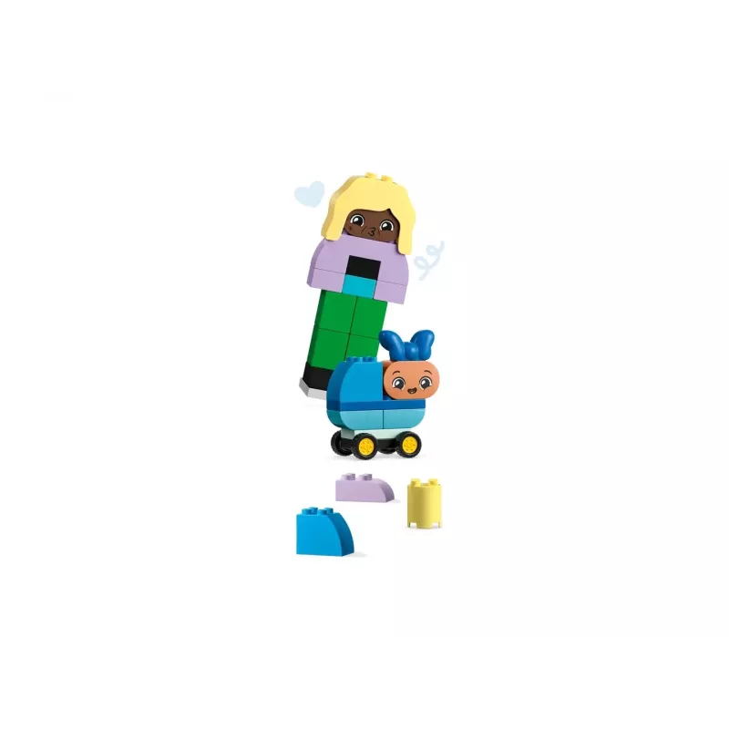 Būvējams komplekts LEGO DUPLO 10423 cilvēku figūru komplekts, 71 gab., vecumam 3+, figūras augstums 260 mm