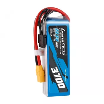 Akumulators Gens ace GEA376S60X9GT 22.2 V LiPo iebūvēts RC modeļiem, 0.536 kg, melns/zils/pelēks/balts
