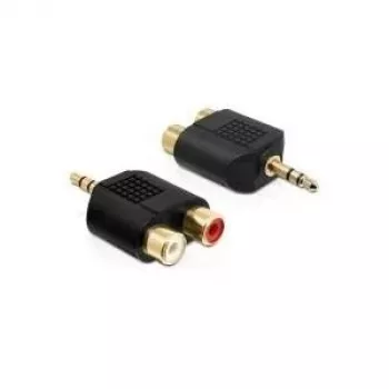 Pārejas kabelis DeLOCK 65365, 3.5 mm stereo ligzda uz 2× RCA