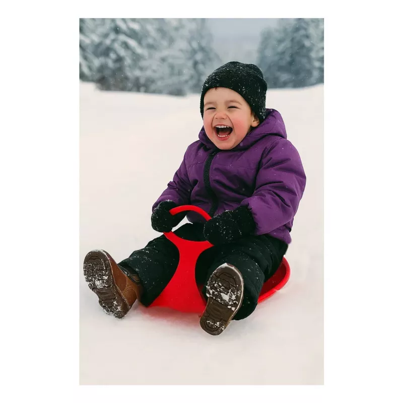 Jamara Snow Play Snow Glider sarkans — plastmasas ragavas, 570×380×30 mm