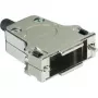 Harting D-SUB korpuss, 9 kontakti, metāls, 180°, sudrabs, 09 67 009 0344