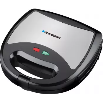 Blaupunkt SMS611 Sviestmaižu gatavotājs ar nelipīgu pārklājumu, grila funkcija, grauzdēšanas funkcija, aukstā korpusa dizains, melns/sudrabs (SMS611)