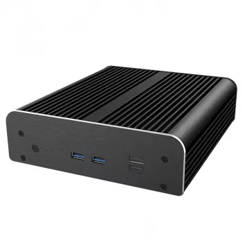Datora korpuss Akasa Newton RC Compact bez ventilatora ASUS NUC 14 Pro, Mini ITX, melns