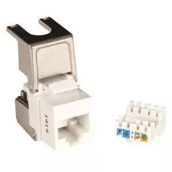 Lanview LVN128146 keystone modulis, Cat6a, nescreenēts, metālisks