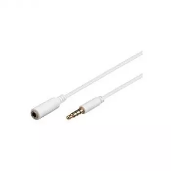 AUX pagarinātāja kabelis Goobay 4-pin 3.5 mm Slim CU, 1 m