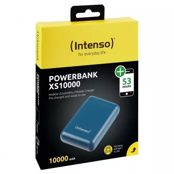 Intenso XS10000 Litija polimēra (LiPo) 10000 mAh, Petrolejas krāsa