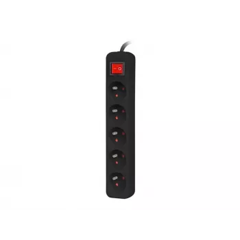 Pagarinātājs Lanberg PS1-05E-0300-BK 3 m 5 kontaktligzdas Iekštelpām Balts