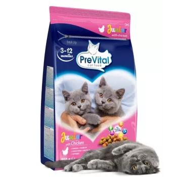 Sausā barība kaķēniem PREVITAL Junior Chicken 950 g