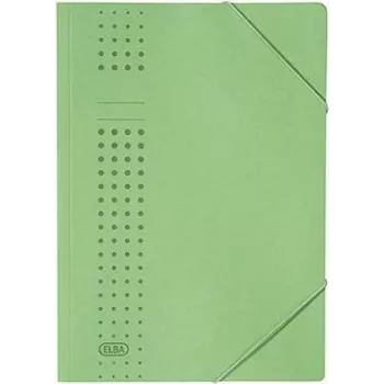 ELBA chic-elasticated kartona mape A4, Zaļa (33470 GN)