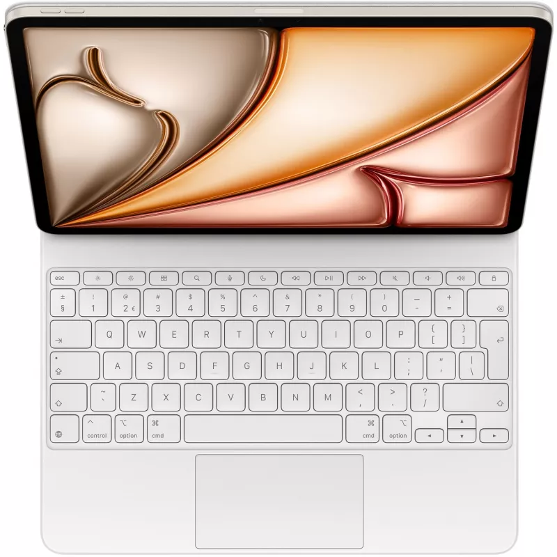 Apple Magic Keyboard iPad Air 13 collu M3 - Nīderlandes - Balts
