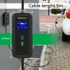 Qoltec Mobilais EV Auto Lādētājs Regulējams 2in1 Type2 | 7kW | 230V | CEE 3 PIN | Wi-Fi | LCD | Pārnēsājams | Wallbox | 5m