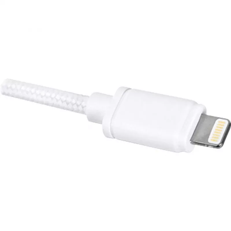 USB 2.0 adaptera kabelis, USB-A spraudnis > Lightning spraudnis (Balts, 2,0 metri)