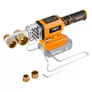 Cauruļu metināšanas aparāts NEO tools Energy+ 18V — bezvadu cauruļu metinātājs, modelis 04-622