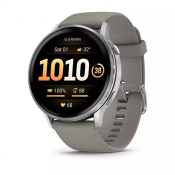 Viedpulkstenis Garmin Venu 4 1.4 collu AMOLED GPS Wi-Fi 45mm Sudrabs