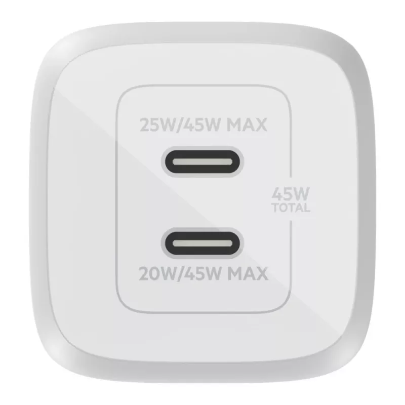 Belkin WCH011vfWH Balts Lādētājs Klēpjdatoram, Viedtālrunim, Planšetei AC Ātrā Uzlāde Iekštelpām