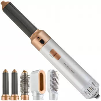 Karstā gaisa veidotājs Profi-Care 331321 balts-rozā — 4-in-1 multi-styler, 5 uzgaļi, 1000W, 3 temperatūras iestatījumi