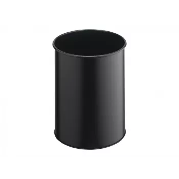 Atkritumu tvertne apaļa tērauda poliestera melna Durable 330101