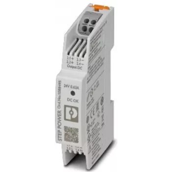 Phoenix Contact STEP3-PS/1AC/24DC/0.63/PT Barošanas bloks 15 W Balts (1088495)