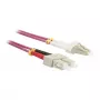 LWL-2-Fiber-Patchk. 1.0mtr.LC-SC - 50/125um - OM4 - AD=3mm - Synergy 21