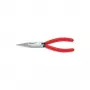 Knaibles Knipex plakanas, taisnas, 160 mm, pulētas, ar plastmasas apvalku