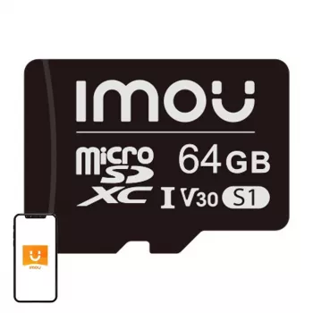 MicroSD atmiņas karte IMOU ST2-64-S1 64 GB, Class 10, Lasīšana 95 MB/s, Rakstīšana 35 MB/s, U3 V30