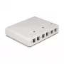 DeLOCK 67052 Virsmas montāžas kārba optisko šķiedru moduļiem, 6 porti, balta