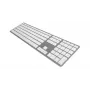 Tastatūra Matias Mac Silver FK418BTS-UK — kompakta, USB savienojums