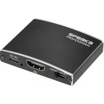 SpeaKa Professional HDMI-Splitter 3840 x 2160 pikseļi Melns (SP-13723876)