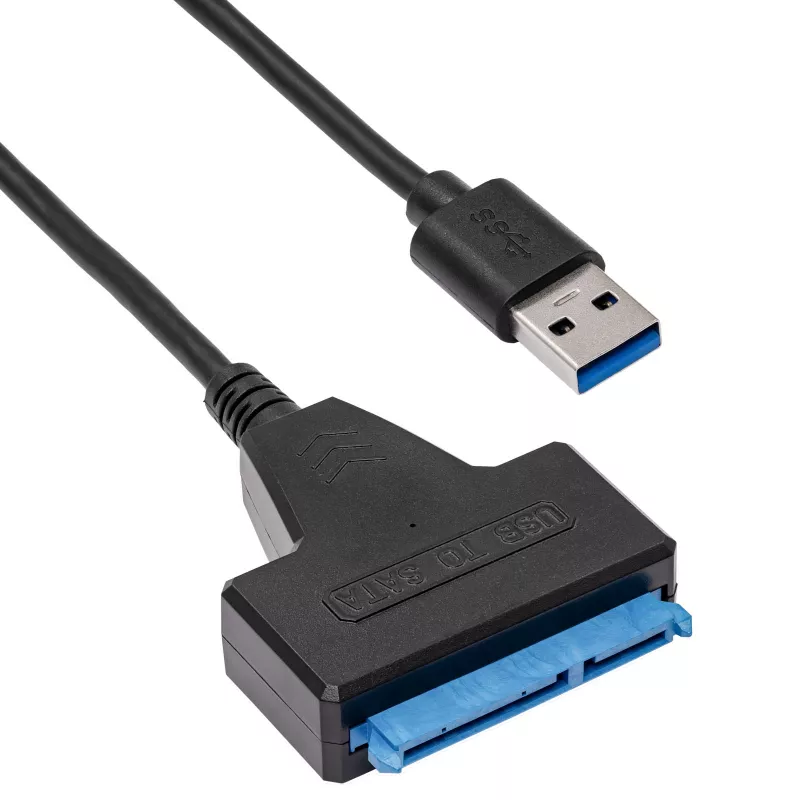 Akyga AK-CA-86 SATA – USB-A 3.0 adaptera kabelis 2,5 collu diskiem, 0,3 m, melns