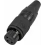 Omnitronic IP 30208436 XLR 3-pin ligzda – sieviešu šasijas savienotājs audio iekārtām