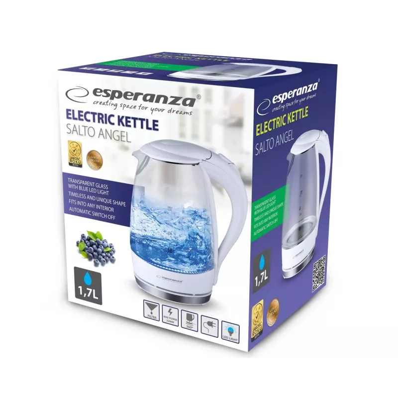 Esperanza Ekk011w elektriskā tējkanna Salto Angel 1.7 L Ekk011w