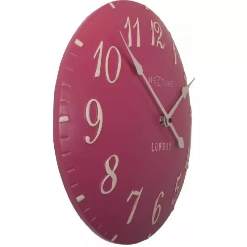 NeXtime klok 3084rz London Arabic, Ø34.5 cm, sienas, rozā/balta