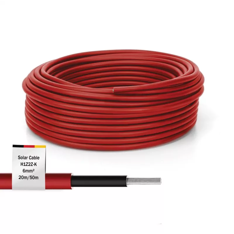Kabelis Digitus DK-SCIC6R-0500 50m 6mm² sarkans PV kabelis 1500V DC