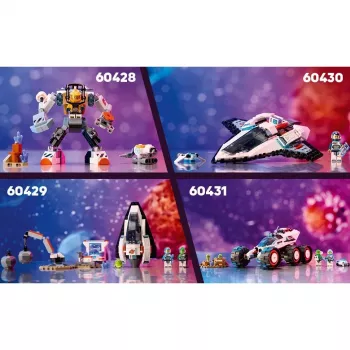 LEGO City kosmosa kuģis 60430 — 240 detaļas, 1 minifigūra, vecumam 6+