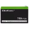 Qoltec 53076 AGM akumulators | 12V | 7Ah | Drošības sistēmām