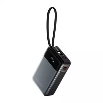 Portatīvais akumulators Vention FHYB0 20000mAh 65W, 2× USB-C, 1× USB-A, melns