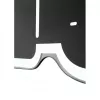 NeXtime klok 3072zw Thumbs up, 40.5x41 cm, sienas, melns/sudrabs
