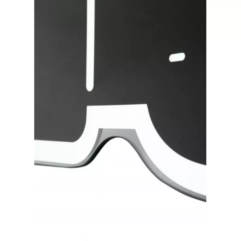 NeXtime klok 3072zw Thumbs up, 40.5x41 cm, sienas, melns/sudrabs