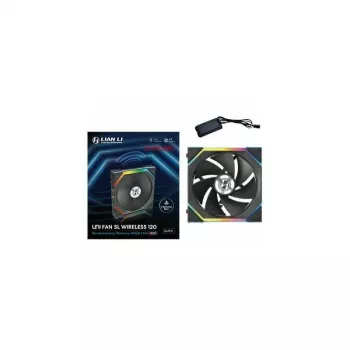 120mm Lian Li UNI FAN SL-INF Wireless ARGB PWM Reverse Blade, melns