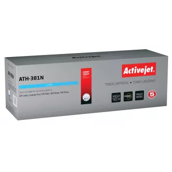 Activejet ATH-381N Toner (aizstāj HP 312A CF381A; Supreme; 2700 lpp.; ciāns)