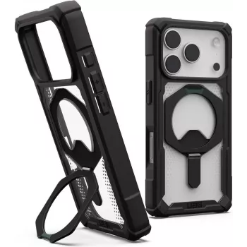 UAG Urban Armor Gear Plasma XTE Macīgs statīvs Macīgs futrālis Apple iPhone 17 Pro melns/caurspīdīgs 11452711404G